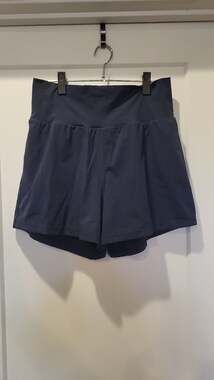 Halara Breezeful High Waisted Crossover 2-in-1 Flowy Running Shorts, L